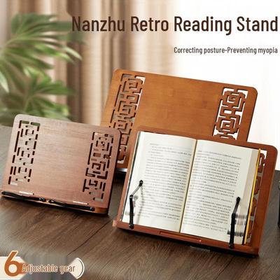 Bamboo Multifunctional Adjustable Reading Stand for Students and Children