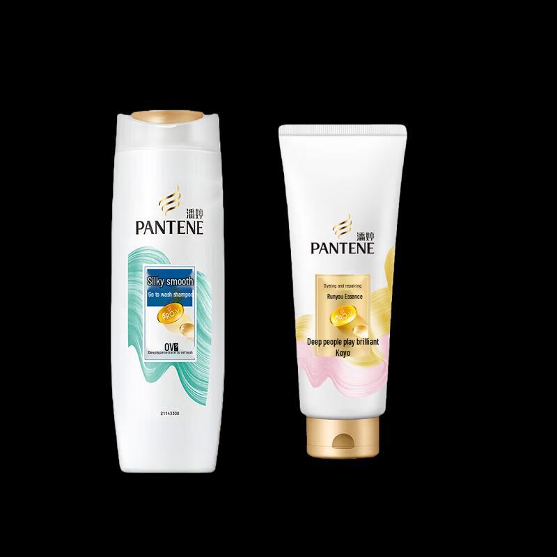Набор Pantene Шампунь «Шелковистая гладкость» против перхоти и Кондиционер для восстановления волос после завивки/окрашивания