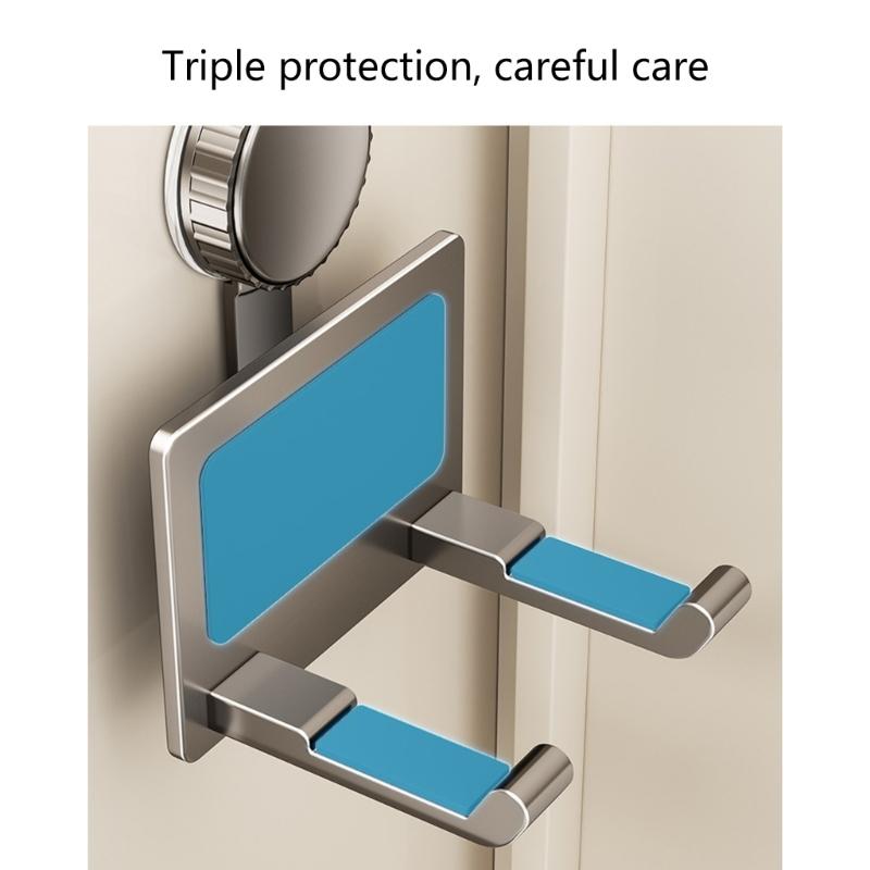 Blow Dryer Stand Space Saving Bathroom Storage Solution with Strong Suction Power not Drill Hair Dryer Rack for Toliet