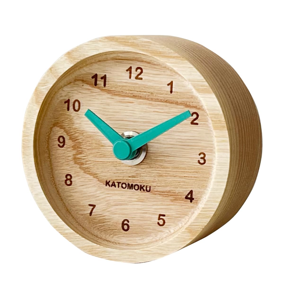 KATOMOKU mini clock km-125LG light green 85mm