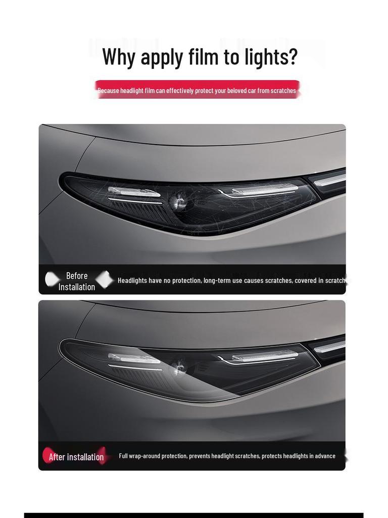 Folia ochronna na reflektory Volkswagen do Teramont X, Tiguan X, Touareg, Thunder Rover, Sagitar, Golf, Viloran, T-Roc