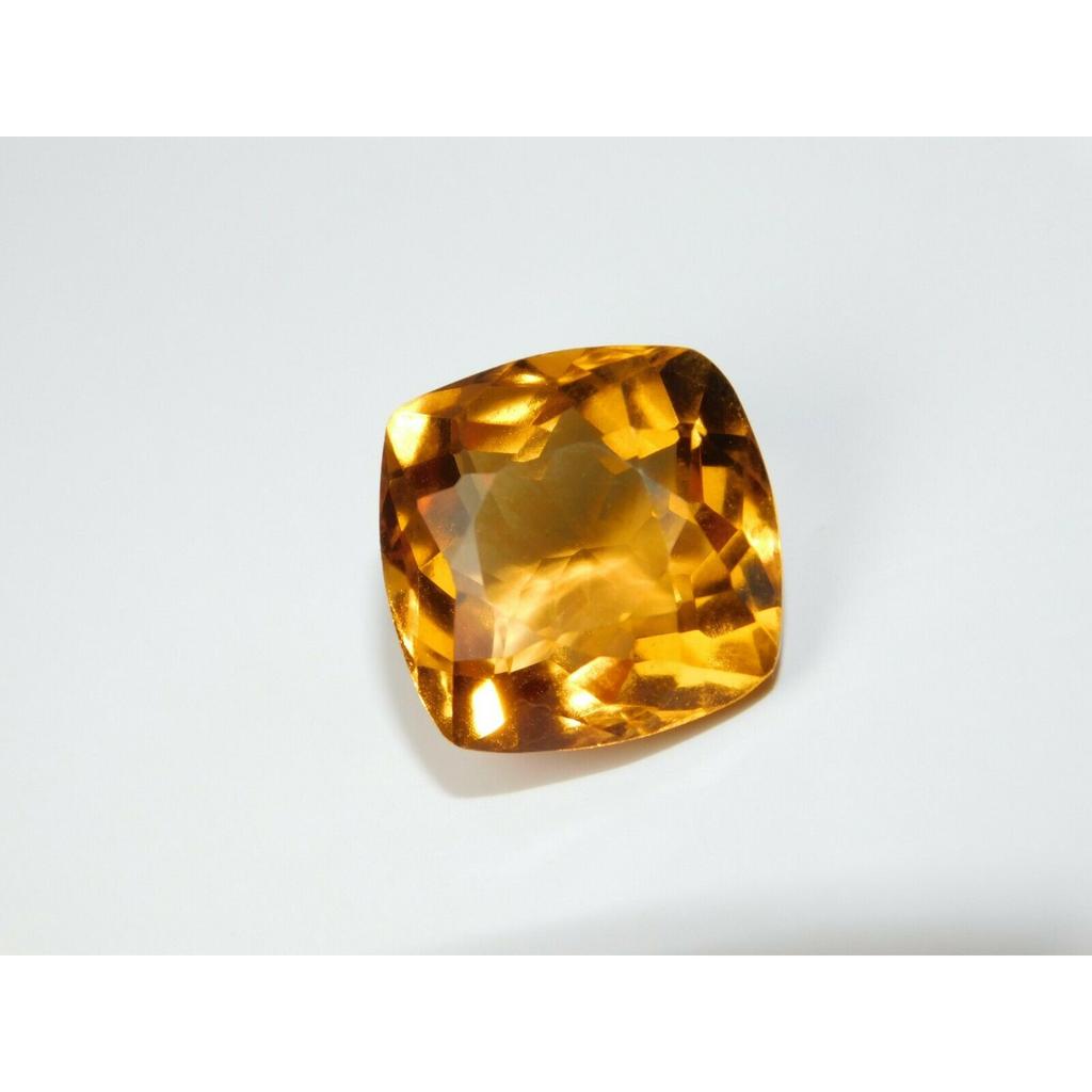 10.35 Ct Natural Topaz Loose Gemstone CERTIFIED Yellow Square Cushion Cut
