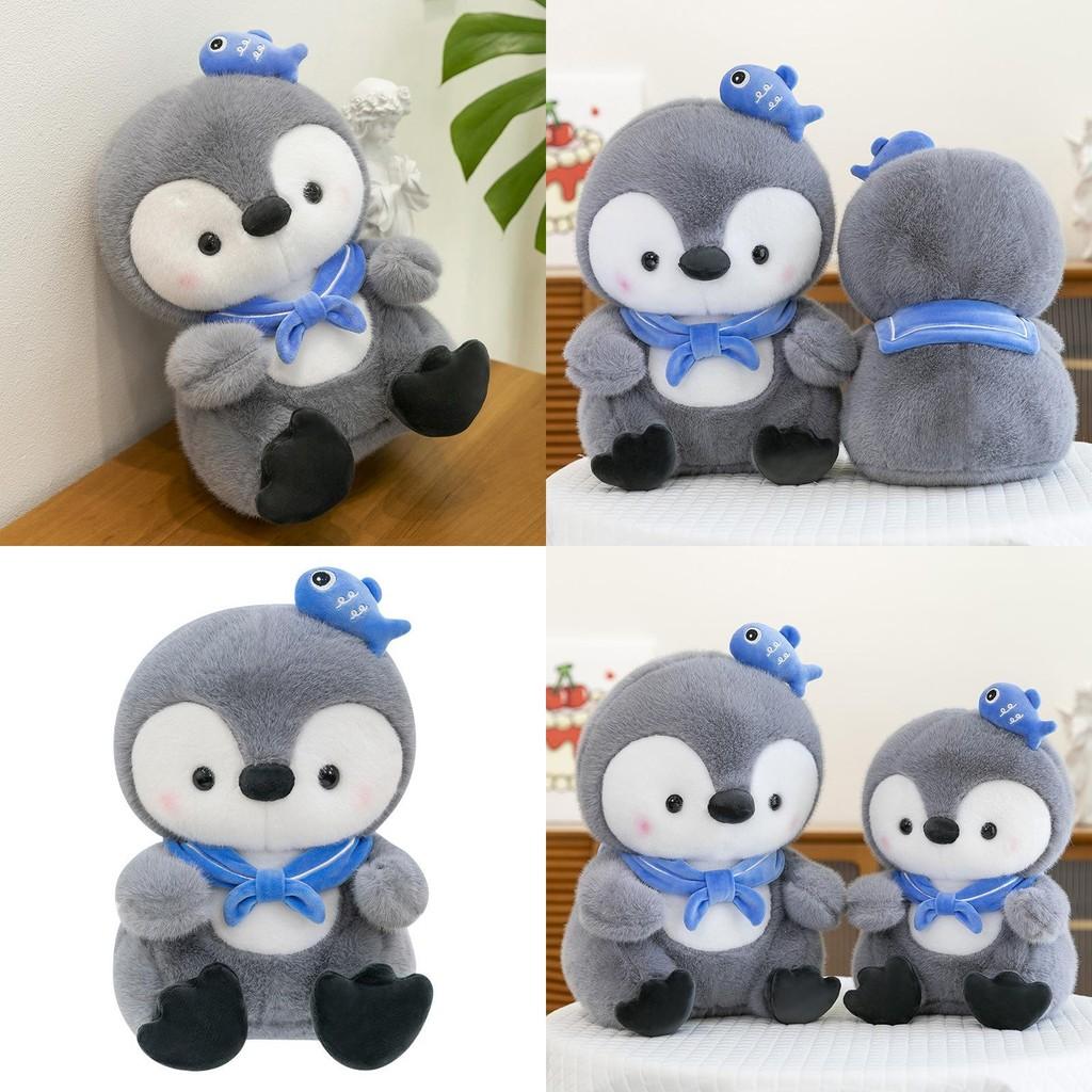 Cute Scarf Cartoon Penguin Plush Toy For  For Kids And Babies Toy Companion