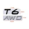 T5 T6 AWD Logo Car Rear Trunk Emblem Sticker for Volvo S60 V60 S80 XC60 XC90 Auto Body Badge Decal Accessories