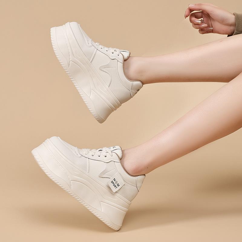 Women's casual shoes with increased height inside  autumn and winter casual single shoes women's versatile shoes