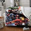 Superhero Team-Up Cozy Blanket Comfortable Ure Versatile for Sofa Couch Office Bed Picnics Ideal for All Seasons Digital Print Gifts For Family Y8