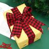 180in Red and Black Buffalo Plaid Burlap Ribbon, Christmas Ribbon Red and Black Plaid Christmas Wrapping Crafts Ribbon for Gift Wrapping Supplies