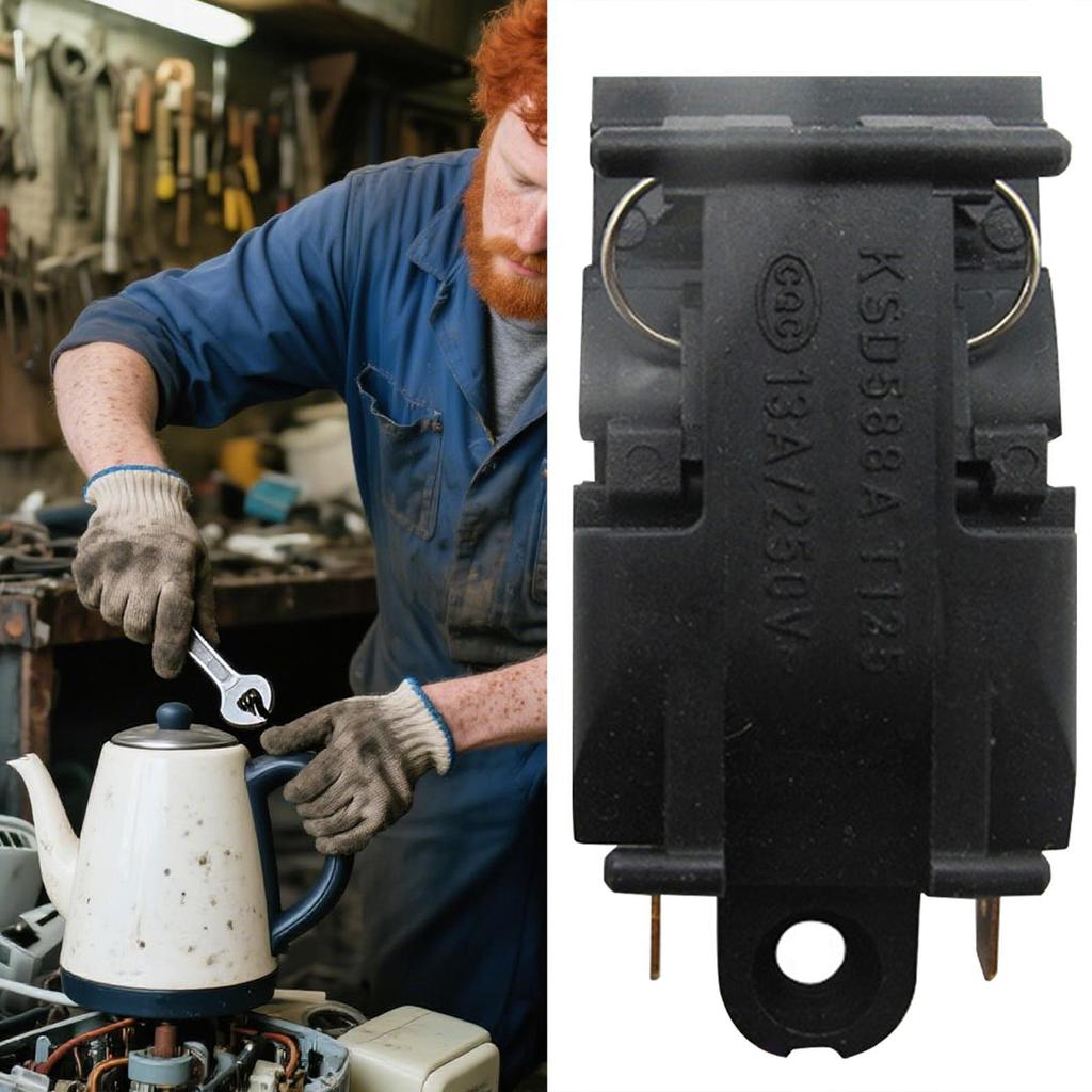 Electric Kettle Steam Button Thermostat Button Temperature Monitoring Replacement Part With Real-Time Protection Fitting