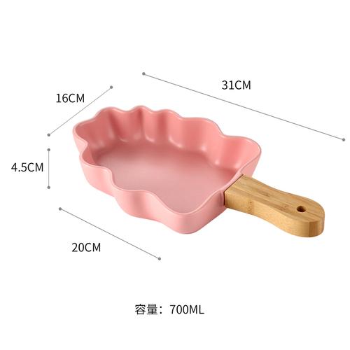 Irregularly Baked Ceramic Plate Leaf Shape Disk Cheese Risotto Fruit Salad Plate Restaurant Tableware Dessert Snack Plate