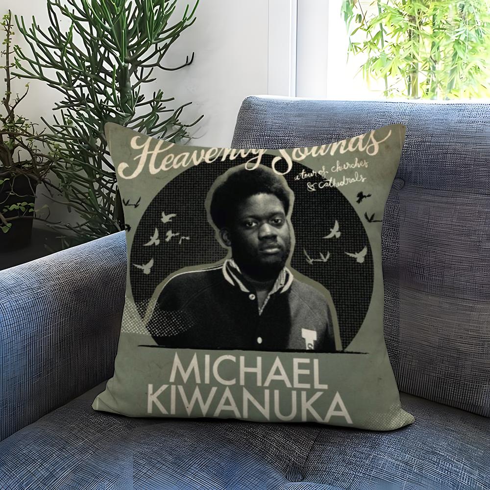 

singer M-Michael K-Kiwanuka Cushion Cover Comfortable Reversible Pillow Cover Ideal for Car Sofa Bedroom & Beyond 12x12Inch