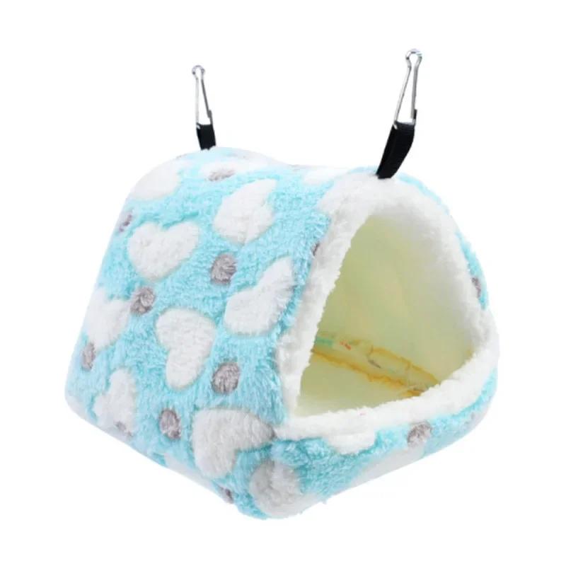 Flannel Hamster Cage Cotton Nest Sugar Glider Sleeping Bag Squirrel Mini Hedgehog Warm House Guinea Pig Winter Thickened Bed Pet