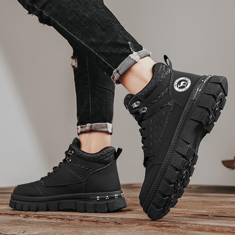 Martin Boots Men's 2024 New Autumn British Style Retro American Tooling Short Boots Advanced Thick-soled Labor Insurance Shoes