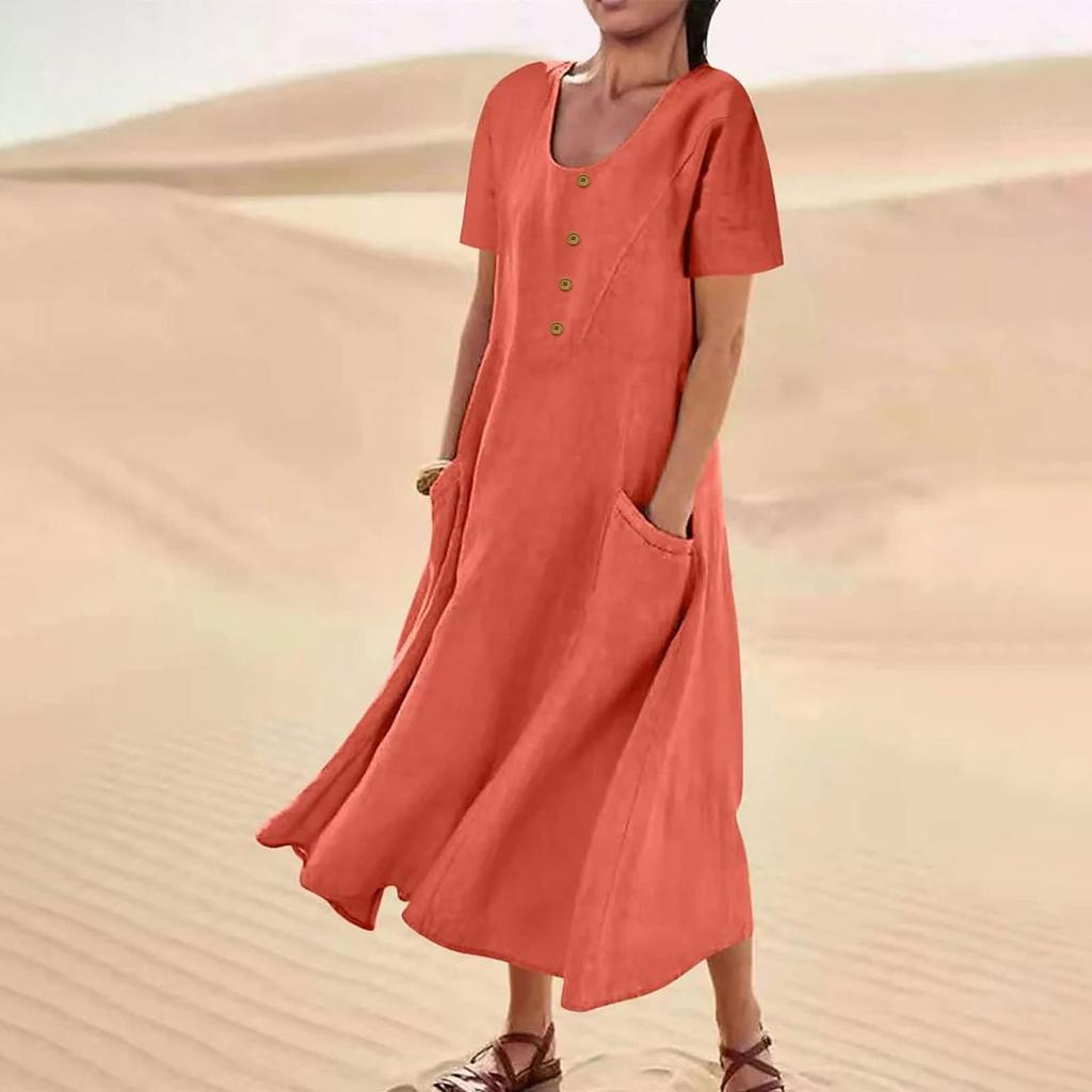 Women's Fashionable Casual -color Dress