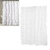 Shower Curtain 70 inch Boho Vintage Ruffle Bathroom Curtain with Hooks for Decoration