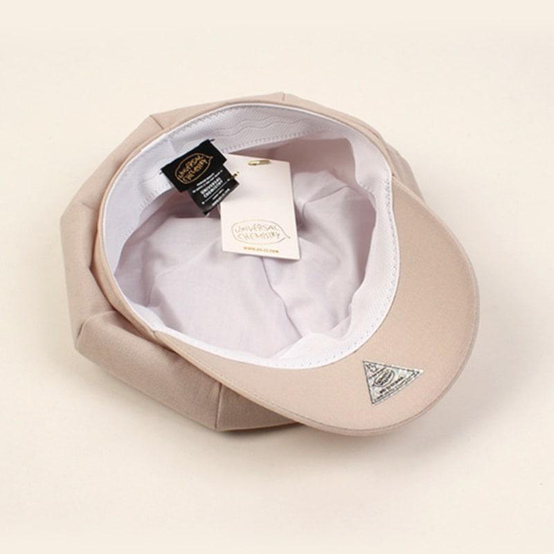 Universelle Chemie Cool Beige Leinen Schiebermütze