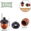 Pendant Acorn Charms Wooden Necklace Decorations. Keychain  Jewelry Making