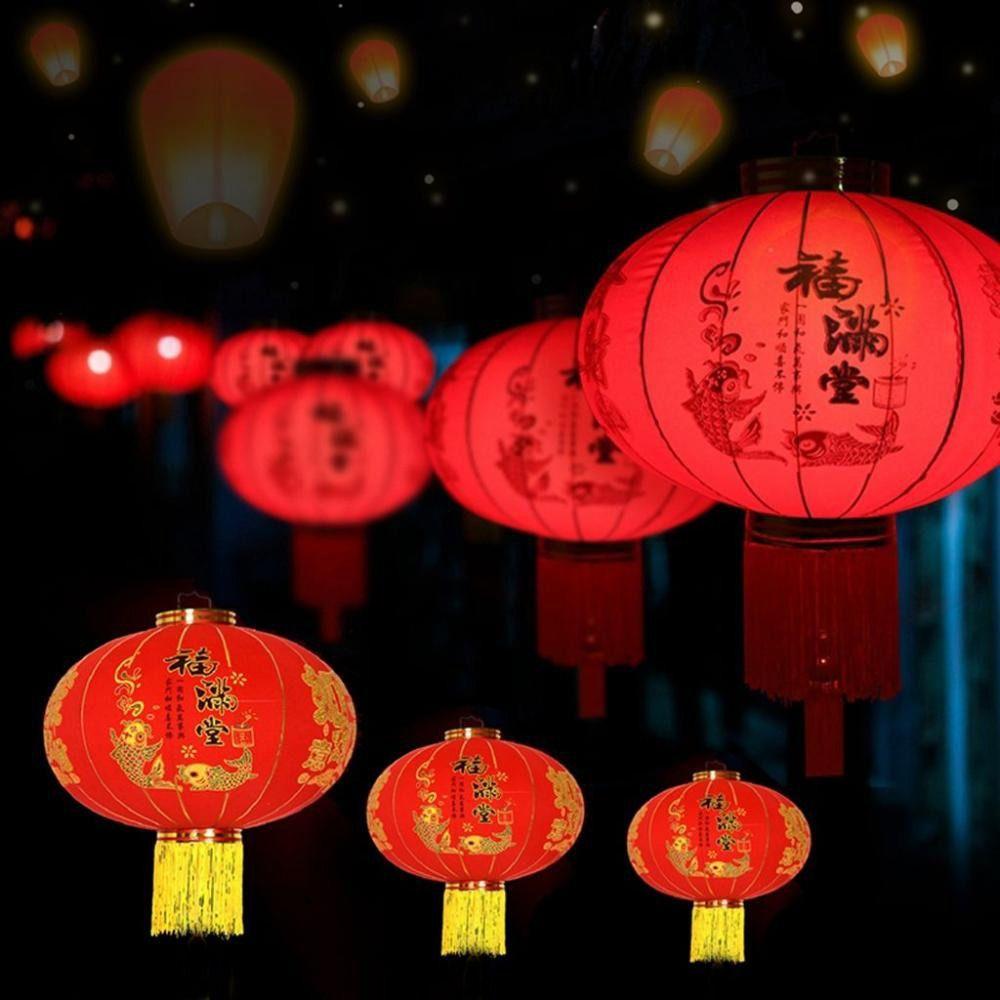 Flocking Cloth DIY Spring Festival Decor Spring Festival Props New Year Ornament Festival Lantern