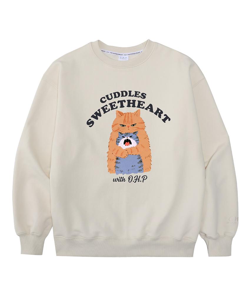 OHP OHPxharmonia Nyangnyang Hug Oversized Heavy Sweatshirt (Type B)