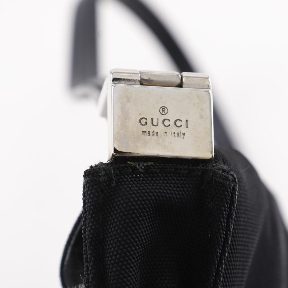 GUCCI Jackie Shoulder Bag 001.3734.200047 black Nylon canvas Women Used