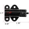 Black Spring Door Lock,Resilient Bolt Latch Aluminum Alloy Safety Automatic Spring Barrel Door Lock with Screws,Used for Wooden Door,Wooden Window