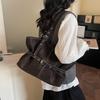 Womens Casual PU Leather Tote Bag Belt Buckle Detail Stitch Accent Large Capacity Minimalist Daily Bag for Commute Travel Everyday Use Durable