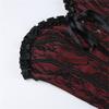 Ladies Lace Pattern Strapless Vest Elastic Rope Corset with Adjust Rope Universal Women Banquet Dress Shirt Coat Corset
