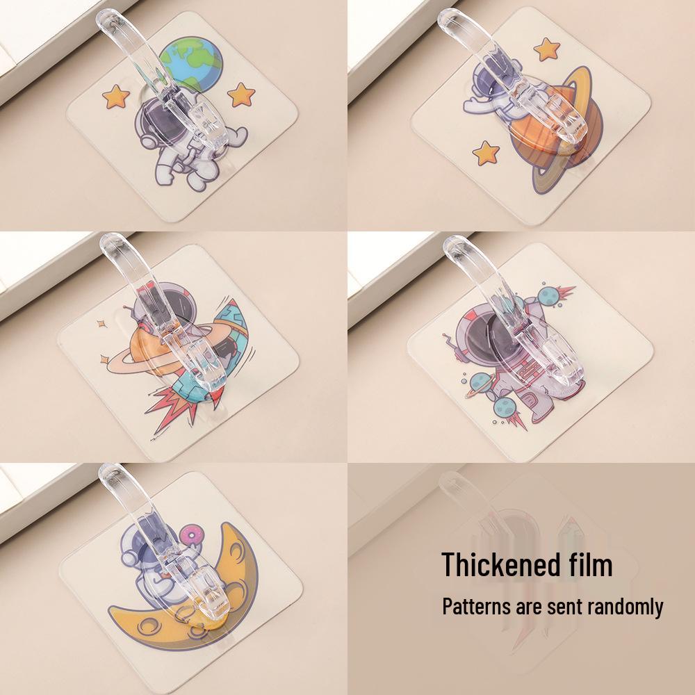 Dopamine Cartoon Astronaut Bathroom Hook - Punch-Free & Strong Adhesive