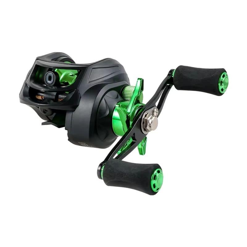 New Fishing Reel 7.2:1 Gear Ratio Max Drag 10kg 5+1BB Bearings Bait Reel with Aluminum Spool Magnetic Brake Suitable for Bait Freshwater Fishing