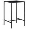Day and Night - Day and Night High Garden Table Synthetic Rattan and Black Glass 70x70x110 Cm