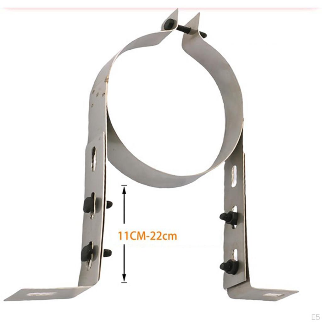 Vent Wall Strap Pipe Hanger Adjustable Easy Installation Heat Resistant Accessory Sturdy Clamp