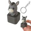 Monkey, Pigeon, Lamb, Donkey Animal Keychain, Clicker With Led Light, Adult Stress Relief And Anxiety Sensing Toy