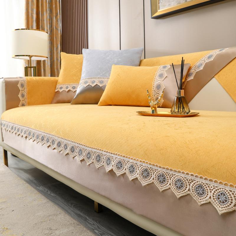 Chinese Anti-Slip Sofa Cushion Four Seasons Universal High-Grade Sofa Cover Cloth Affordable Luxury Style Sofa Cover All Wrapped Cover Cover