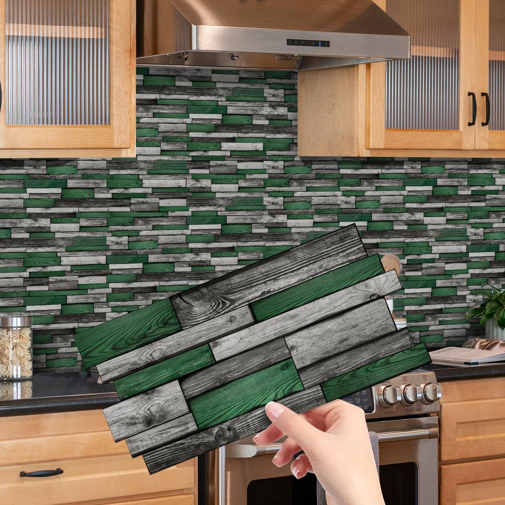 12/24/48pcs Peel And Stick Tile Sticker Self Adhesive Stick On Tile Backsplash For Kitchen Bathroom, Bedroom Decoration