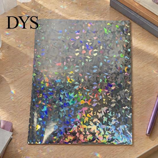 Rainbow Shimmer Laminating Roll 2PCS Holographic Film, with Shimmering Effect, Waterproof Sheets Scratch-Proof Precoated for Cards And DIY Projects