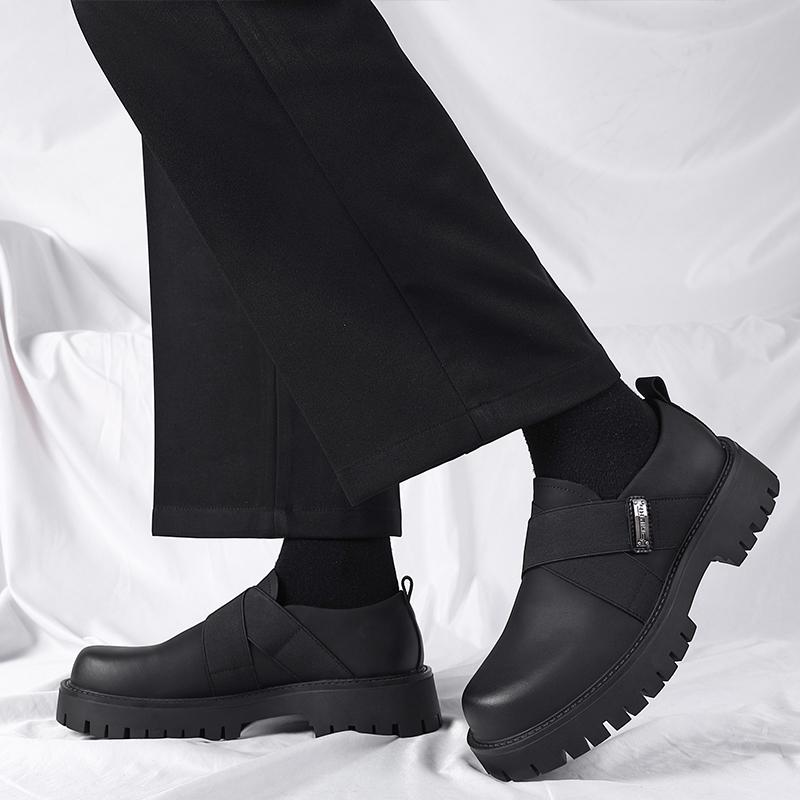 Fashion Black classic men's thick soled shoes Luxury classic  styles Party Leisure Business Office Daily adult quality shoes Hot