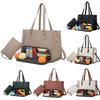 Sophisticated Pu Tote Bag With Inner Divider And Lunch Storage For Daily Commute