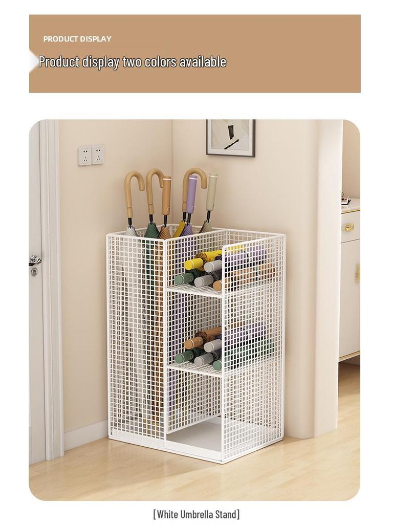 Entrance Umbrella Holder: Compact Water-Draining Stand for Home or Commercial Doorways