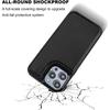 Double Buckle Leather Case for iPhone 14 Pro Max 14 Plus with Card Slots and Stand Function Drop Protection Cover