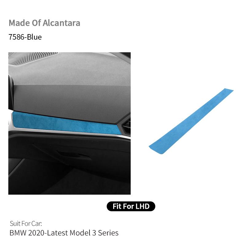 BBJS7 For BMW 2020-Latest Model 3er G20 G21 G28 Center Console Dashboard Trim Sticker Car Interior Accessories Made of Alcantara