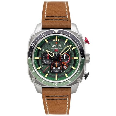 Relógio Masculino Hawker Hunter Atlas Cronógrafo Duplo Tempo Floresta Quartzo AV-4100-01