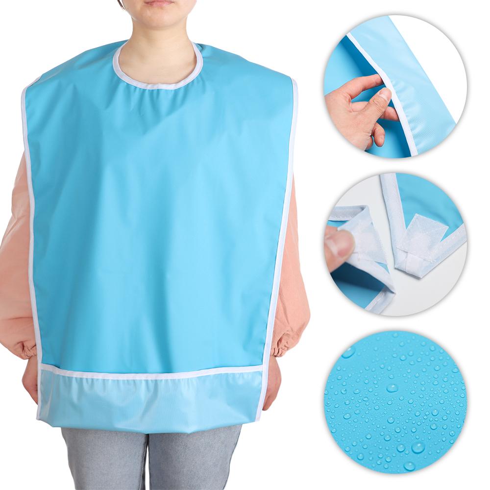 Reusable Cleaning Accessories for Elderly Eating Clothing Protector Extra Long Waterproof Apron Adult Bib