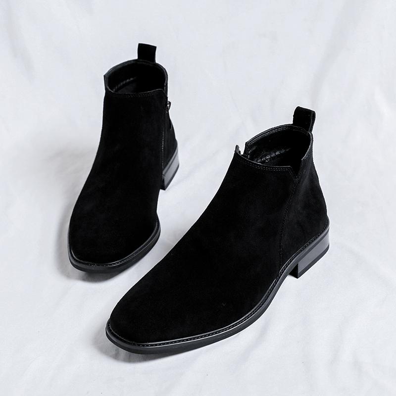 Boots Men's 2024 Autumn Winter Warm New Fashion Men's Boots Trend Outdoor Leather Boots High-top Men's Boots Botas De Hombre