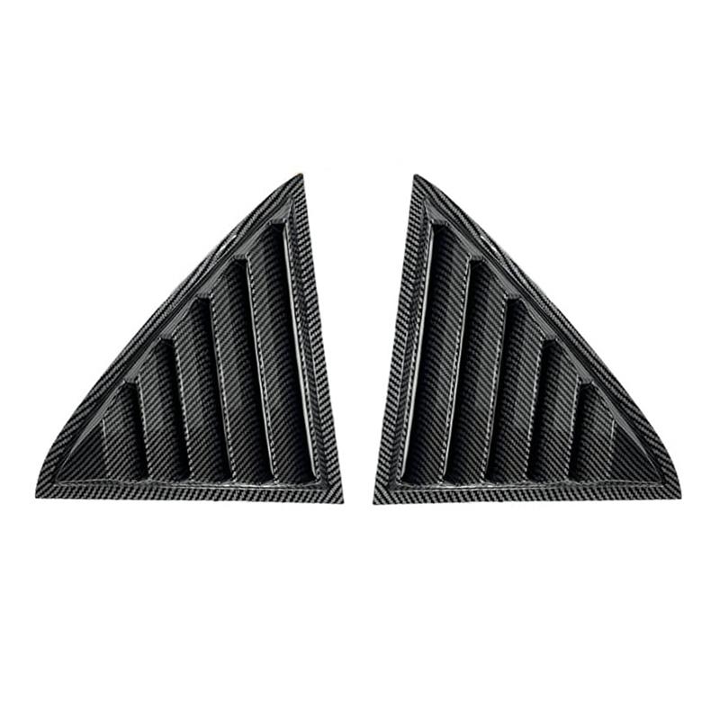 Ac29-Rear Window Louver Cover For Chrysler 300C 2011- Side Window Shutter Cover Trim Carbon Fiber