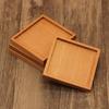 Round Home Decor Walnut Wood Wooden Coasters Tableware Bowl mat Cup Pad Placemats Dish Pad