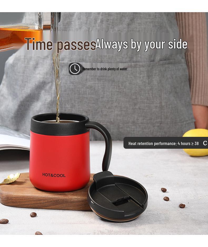 Stainless Steel Insulated Coffee Mug with Handle for Men and Women