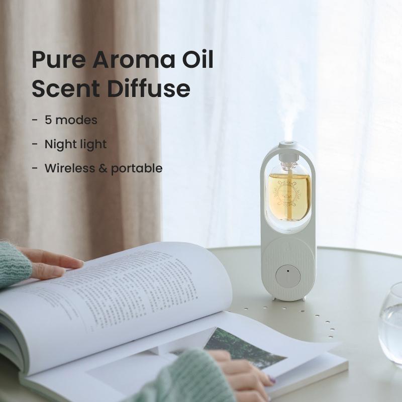 Aroma difuzér Aroma olejový rozptylovač vůně 5 režimů Noční světlo Kapacita 50 ml Nástěnný Stolní USB nabíjení