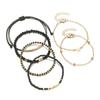 Set Braccialetti Stella Marina con Perline di Riso 6 Pezzi Braccialetti alla Moda Oceanici Fatti a Mano per Donne