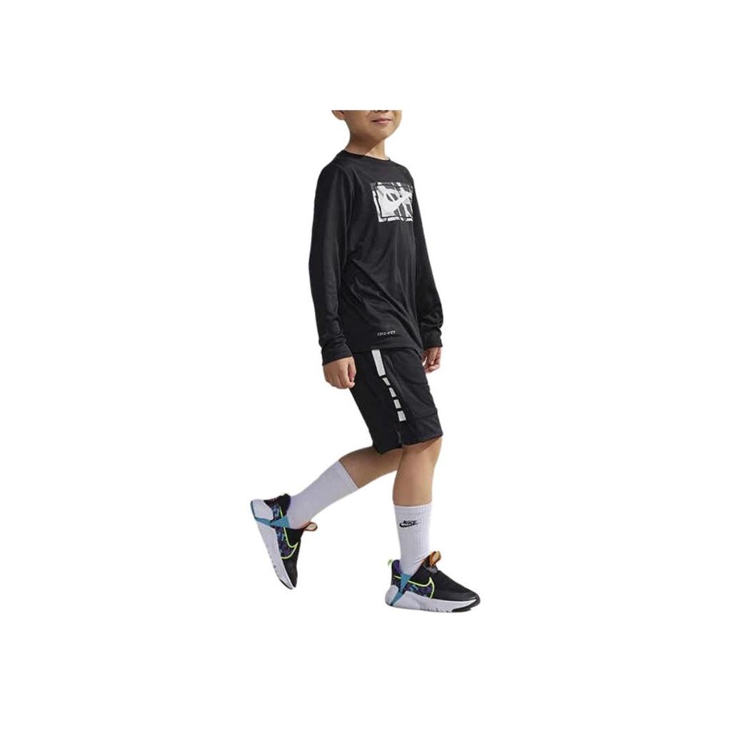 Nike Color Block Elastic Quick Dry Breathable Sports Shorts Kids shorts Black FV2654-010