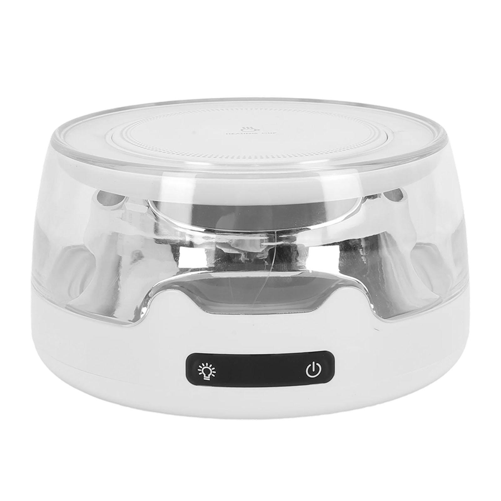 

Mug Warmer 4 Heat Settings Beverage Heating Plate Electric Beverage Warmer with Night Light for Home Office White