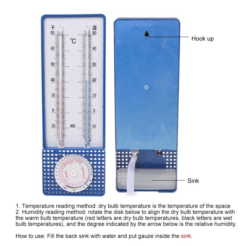 Termometru Higrometru Higrometru Termometre Indicator Temperatură Umiditate Metru Agățat de Perete pentru Casă Birou Cantină